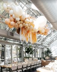 A photo of where all of the guests were sitting during baby shower